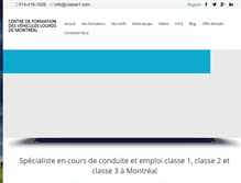 Tablet Screenshot of classe1.com